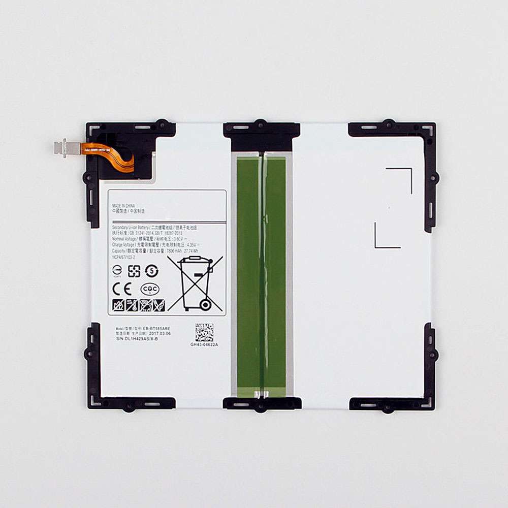 3.8V/4.35V 7800MAH/27.74Wh BT585ABE Tablet Battery for Samsung Tab A 10.1 2016 SM-T585C BT580