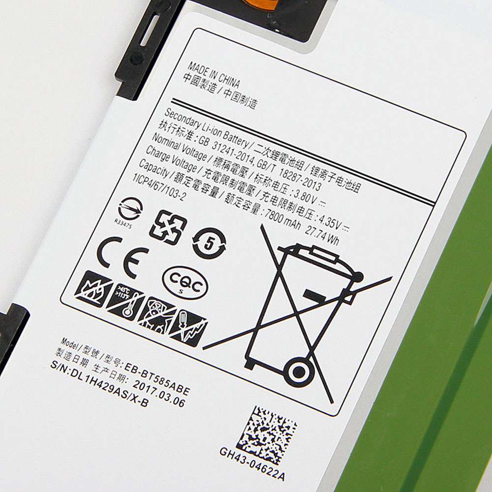 Samsung Tab A 10.1 2016 SM-T585C BT580 battery