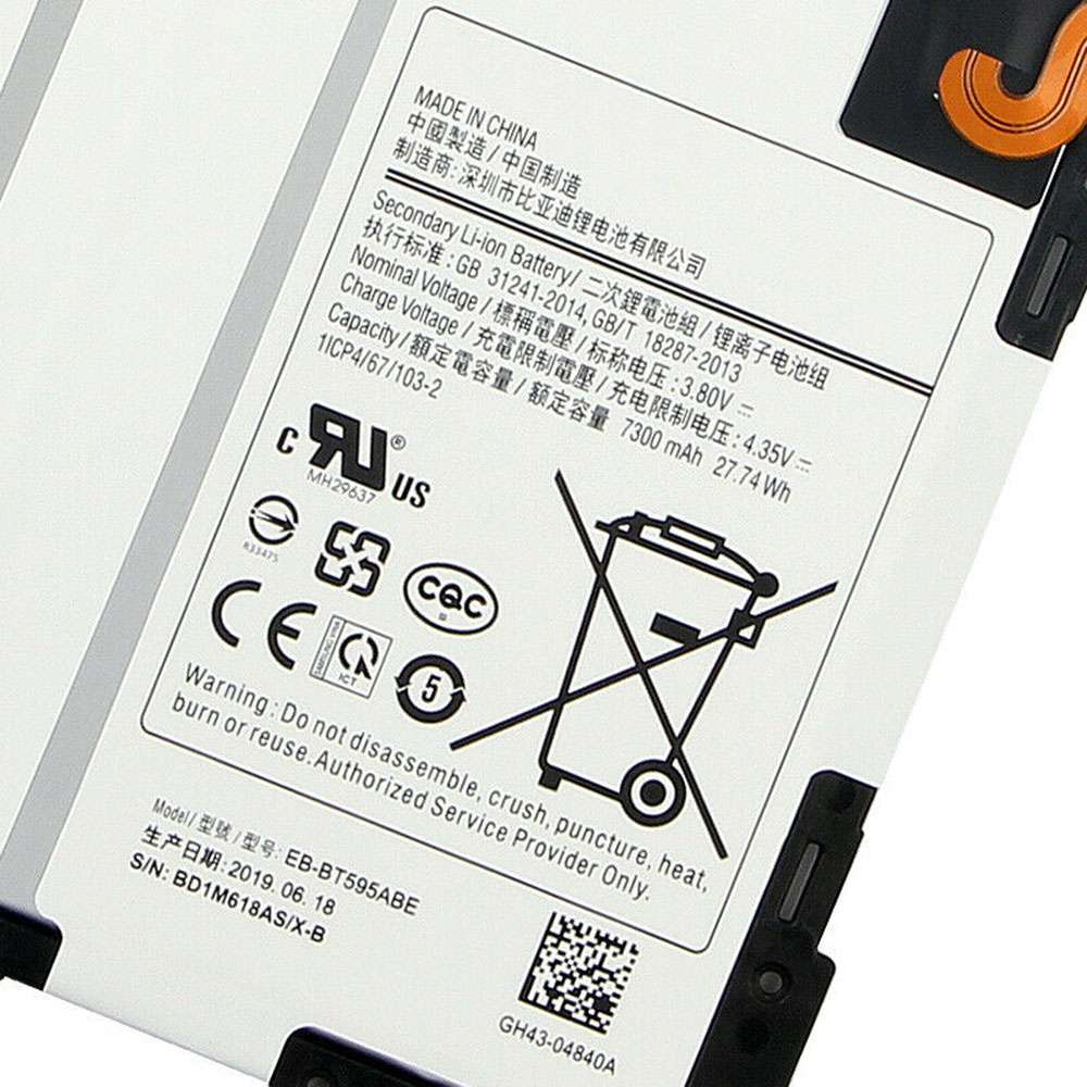Samsung Galaxy Tab A2 10.5 SM-T590 T595 battery