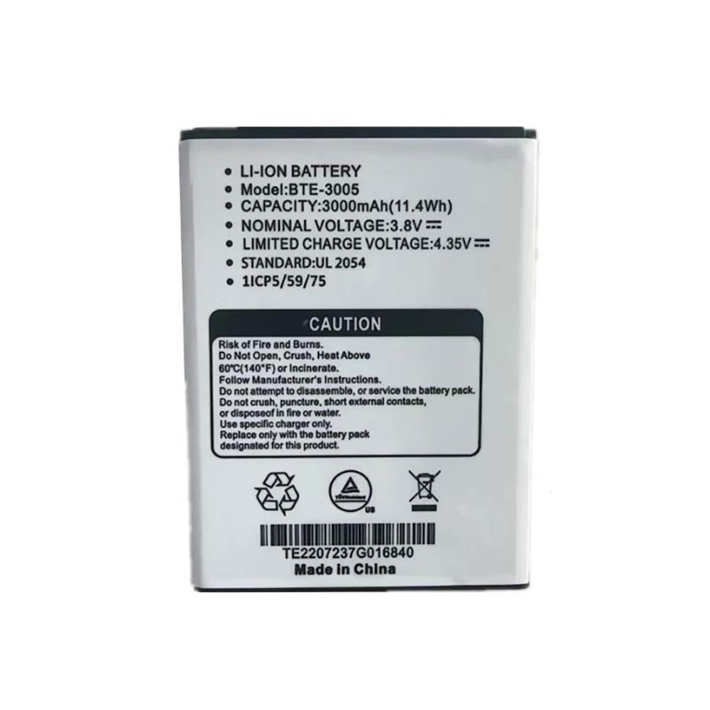 3.8V 3000mAh BTE-3005 Smartphone Battery for Moxee M2160 MH-T6000
