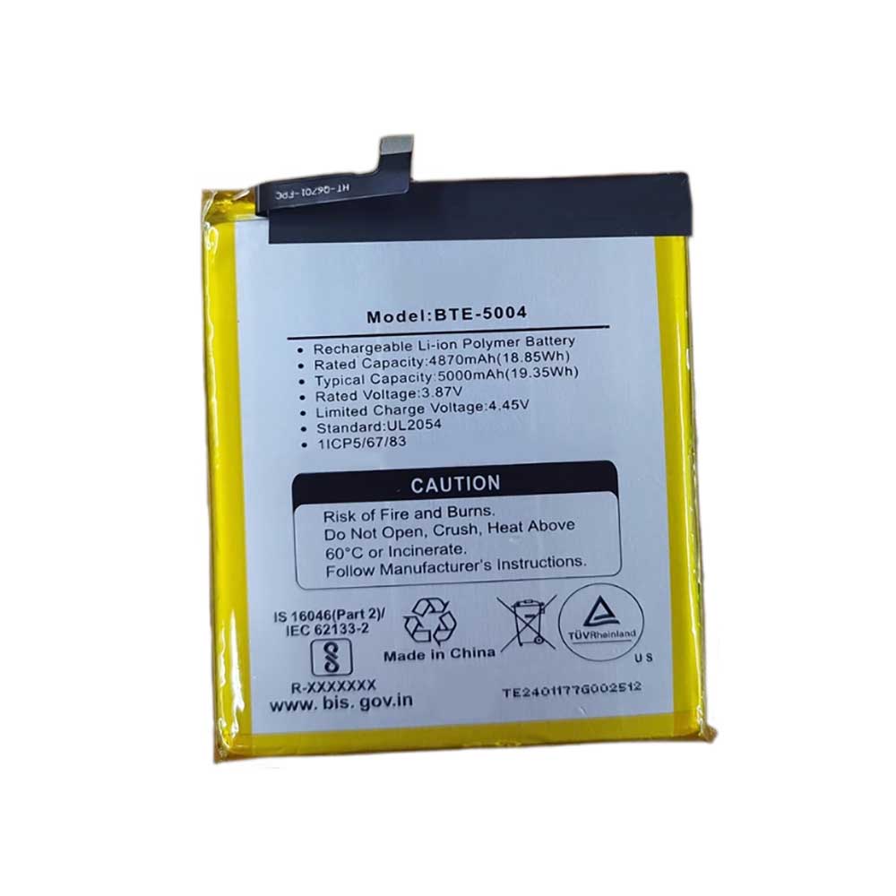 3.87V 5000mAh BTE-5004 Smartphone Battery for Orbic BTE-5004