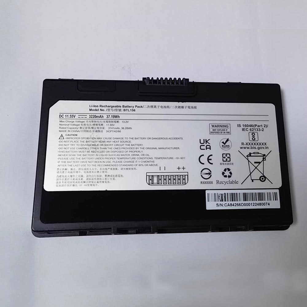 11.55V 3220mAh BTL156 Tablet Battery for Winmate BTL156