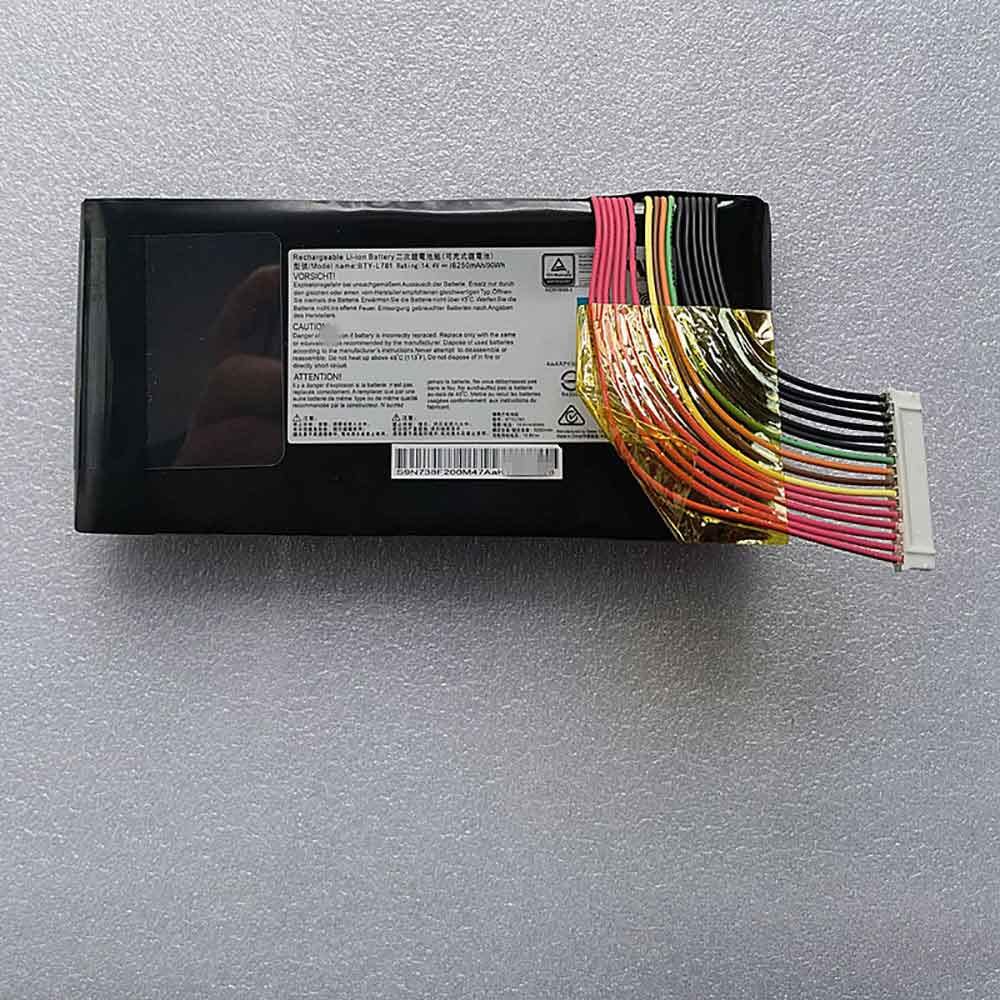 14.4V 6250mAh MSI GT83 GT73 GT62VR Replacement Battery