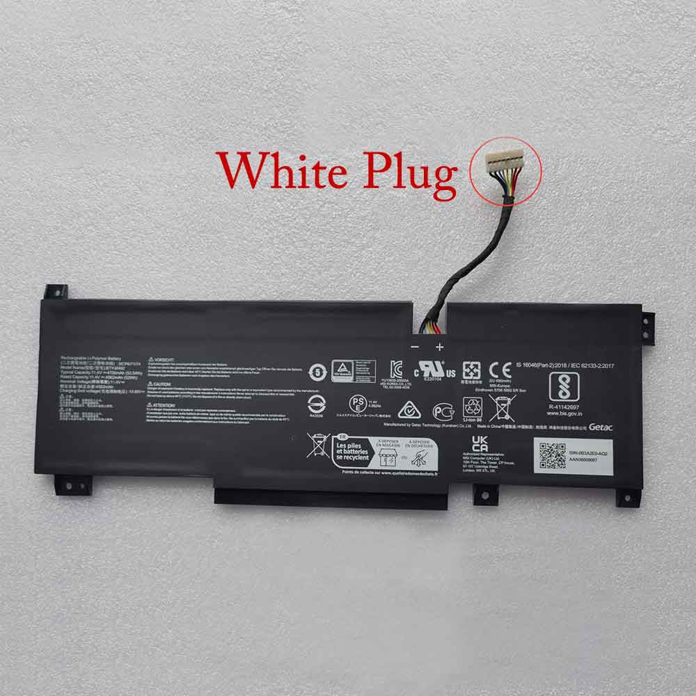 11.4V 4700mAh BTY-M492 Laptop Battery for MSI KATANA GF66 Pulse GL66 GL76 11UG BRAVO 15