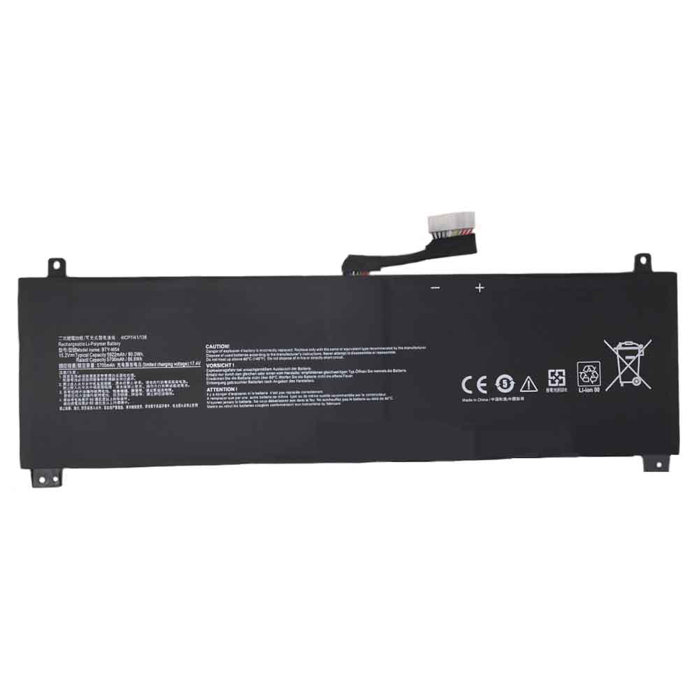 15.2V 5700mAh BTY-M54 Laptop Battery for MSI Creator Z17HX Z16 Studio MS-17N2 15G3