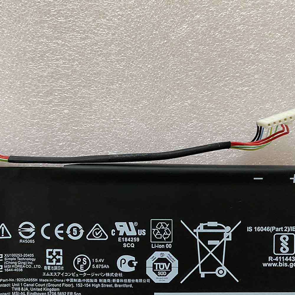 MSI Alpha 15 A3DDK A4DEK B5EEK B5EX battery