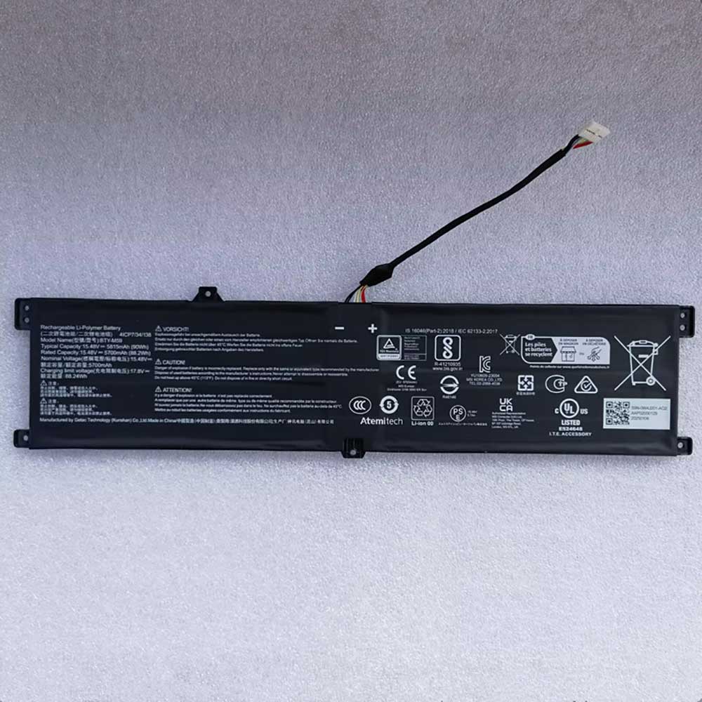 15.48V 5815mAh BTY-M59 Laptop Battery for MSI BTY-M59