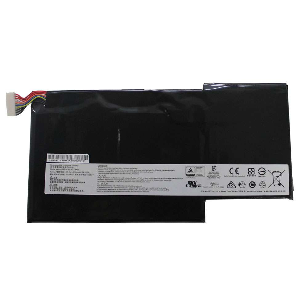 11.4V 64.98Wh/5700mAh MSI GS63VR GS73VR 6RF-001US BP-16K1-31 9N793J200 Replacement Battery