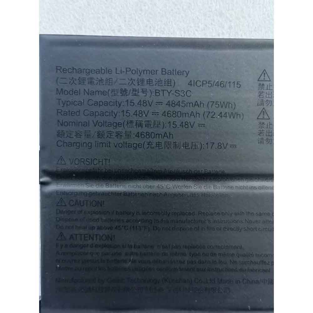 for MSI BTY-S3C battery