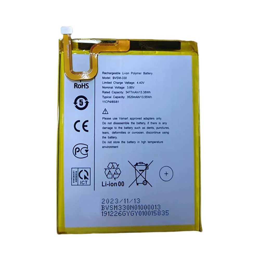 3.85V 3477mAh BVSM-330 Smartphone Battery for Vsmart BVSM-330