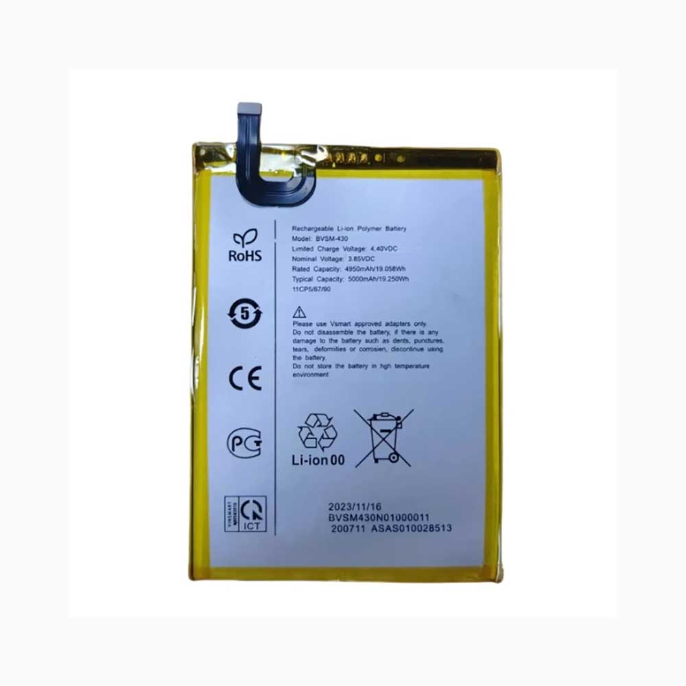 3.85V 5000mAh BVSM-430 Smartphone Battery for Vsmart Joy 3 Plus 3+