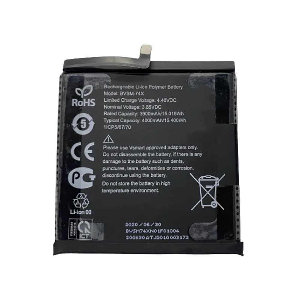 3.85V 4000mAh BVSM-74X Smartphone Battery for Vsmart BVSM-74X
