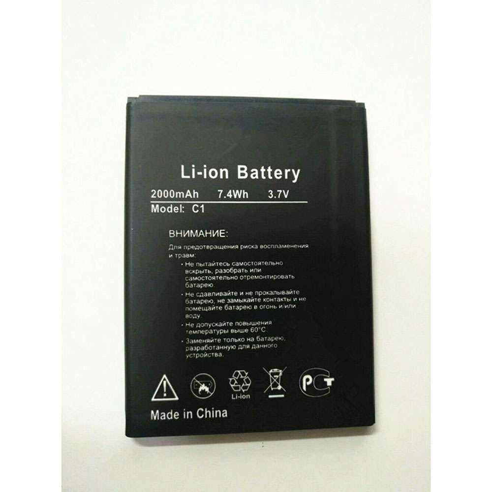 3.7V 2000mAh/7.4WH C1 Smartphone Battery for FinePower C1