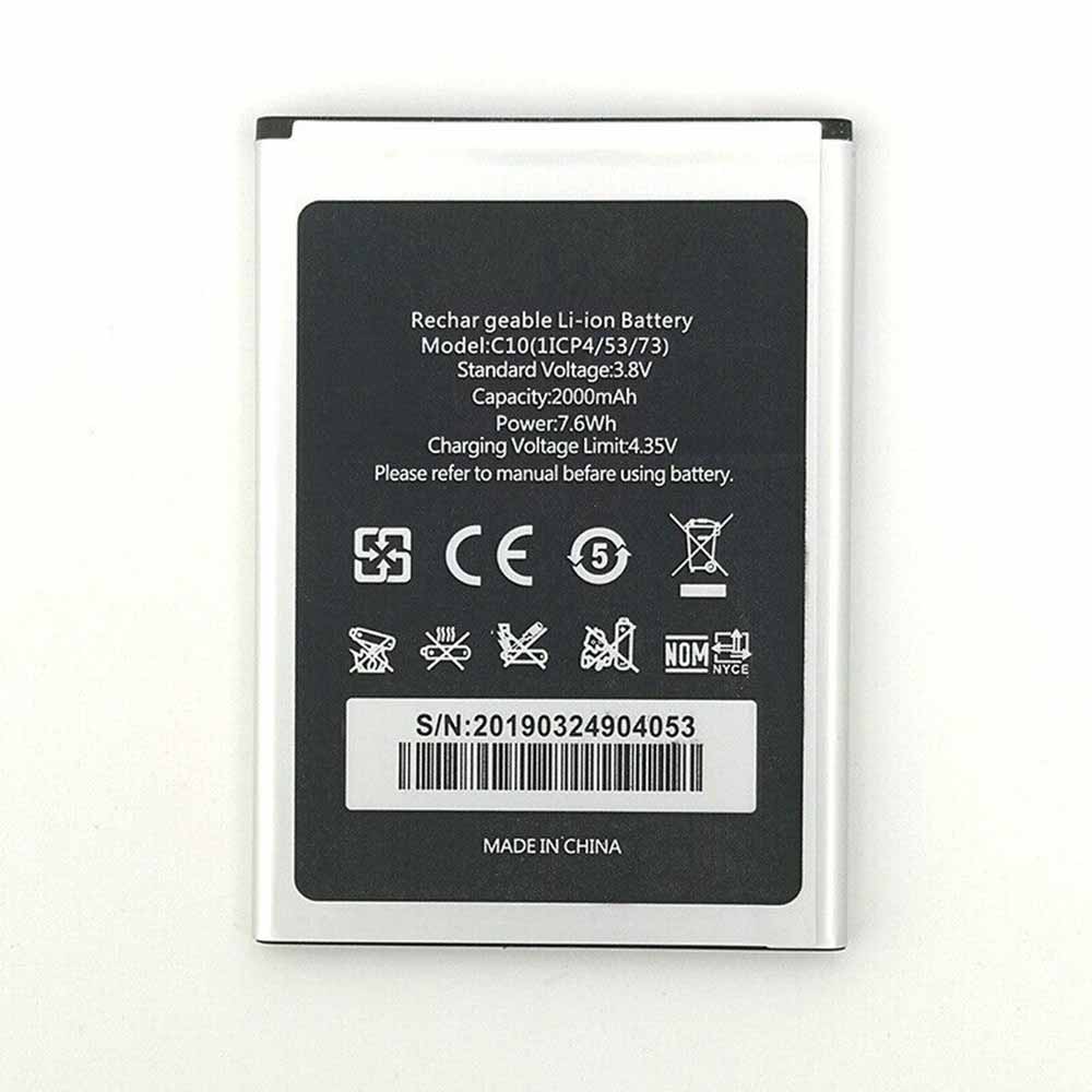 3.8V/4.35V 2000mAh 7.6Wh C10 Smartphone Battery for Oukitel C10