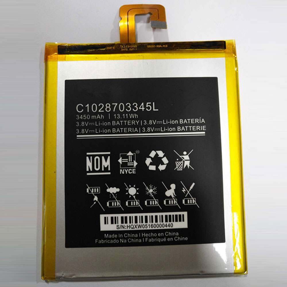 3.8V 3450mAh/13.11WH BLU Studio 7.0 II U48OU S490U Replacement Battery