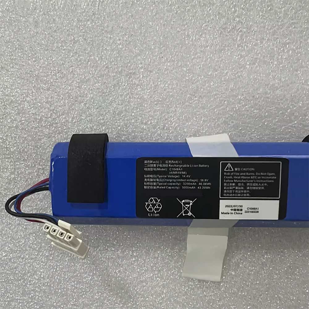14.4V 3200mAh/46.08Wh Xiaomi Vacuum Cleaner 4 wires Replacement Battery