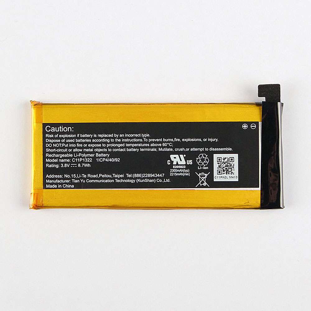 3.8V 2300MAH/8.7WH C11P1322 Smartphone Battery for Asus padfone S X T00N T00D PF500KL