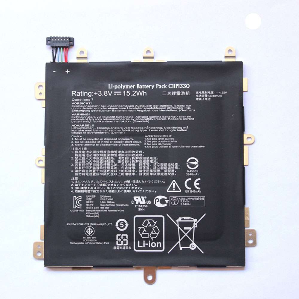 3.8V/4.35V 3948mAh/15.2WH C11P1330 Tablet Battery for ASUS MeMO Pad 8 ME581C K01H K015 ME8150C