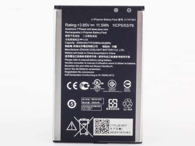 3.85 V-4.4V 3000mah/11.5wh Asus ZE500CL ZE551KL ZE601KL ZenFone 2 Replacement Battery