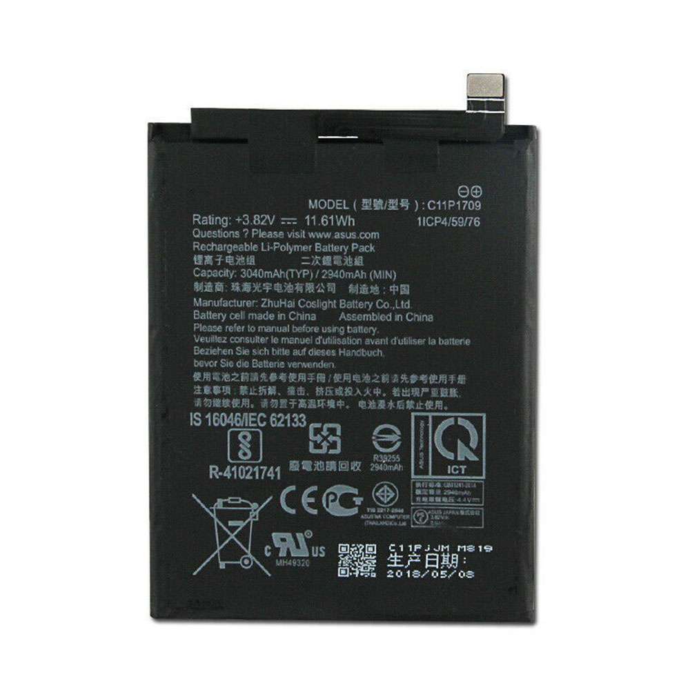 3.82V/4.4V 2940mAh/11.61WH Asus Zenfone Live L1 ZA551KL ZA550KL Replacement Battery