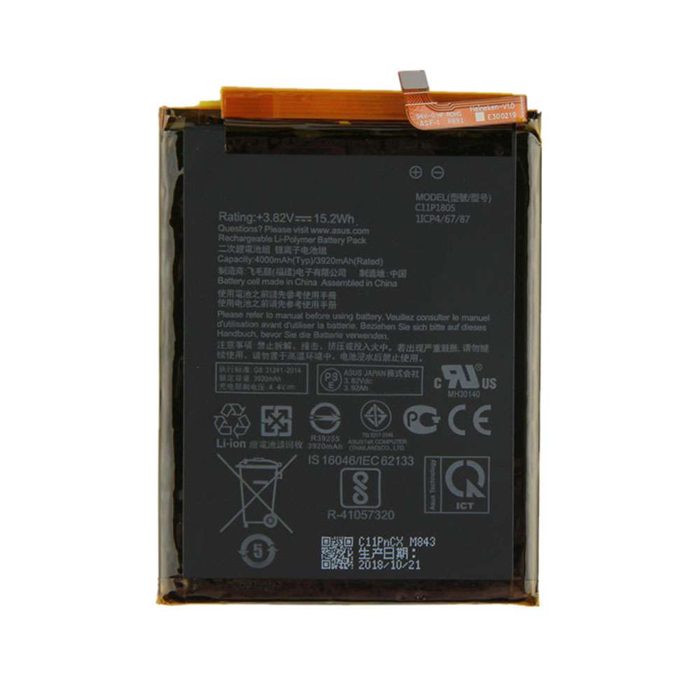 3.82V/4.4V 3920mAh/15.2WH Asus ZenFone Max M2 ZB633KL ZB632KL X01AD Replacement Battery