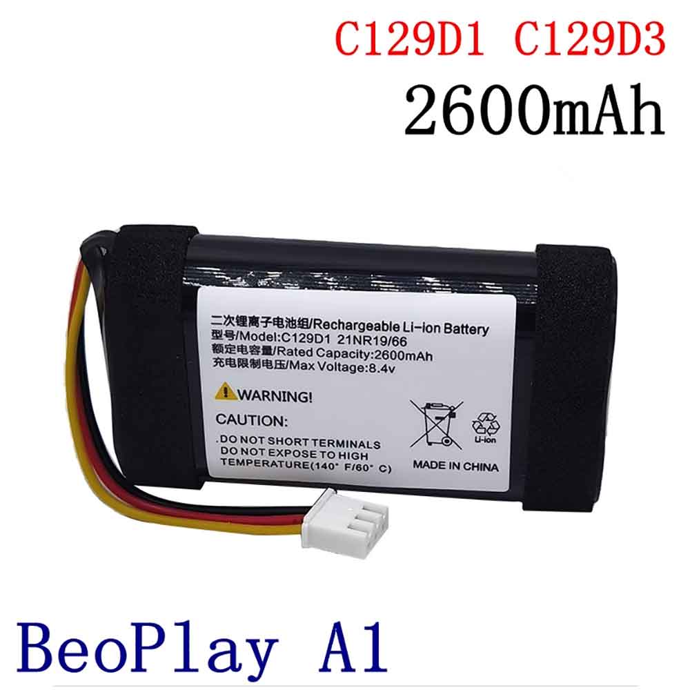 7.2V 2600mAh C129D1 Bluetooth Speakers Battery for Bang & Olufsen Beoplay A1 P6