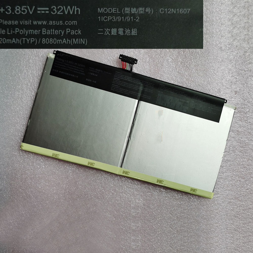 3.85V/4.4V 32Wh C12N1607 Tablet Battery for Asus Transformer Mini T102HA T102HA-GR012T