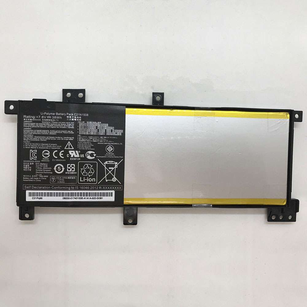 7.6V 38Wh C21N1508 Tablet Battery for ASUS X456UJ X456UV X456UF