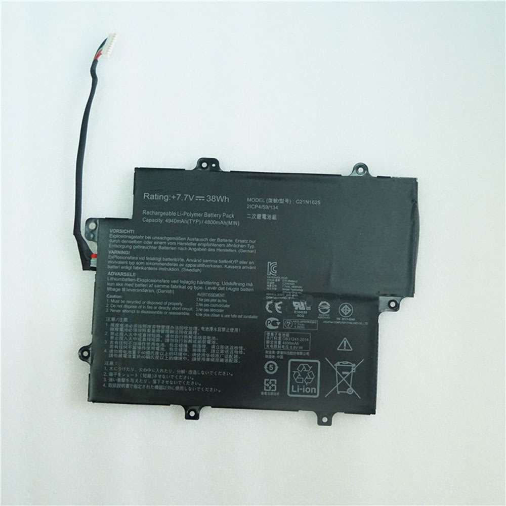 7.7V/8.8V 4800mAh/38WH C21N1625 Laptop Battery for Asus VivoBook Flip 12 TP203NA-DH22T TP203NA-UH01T