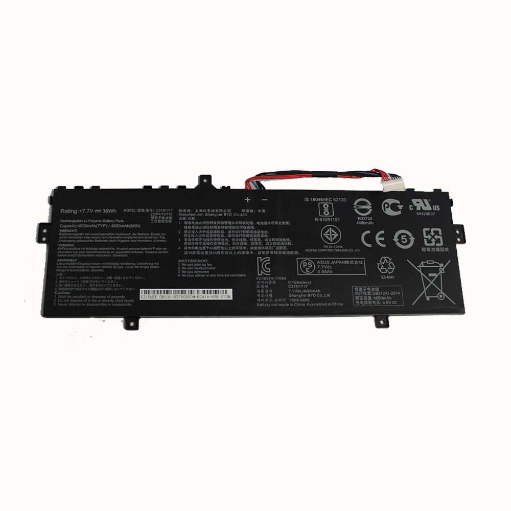 7.7V/8.8V 4680mAh/36WH C21N1717 Laptop Battery for Asus TP202NA-1K J202NA-DH01T
