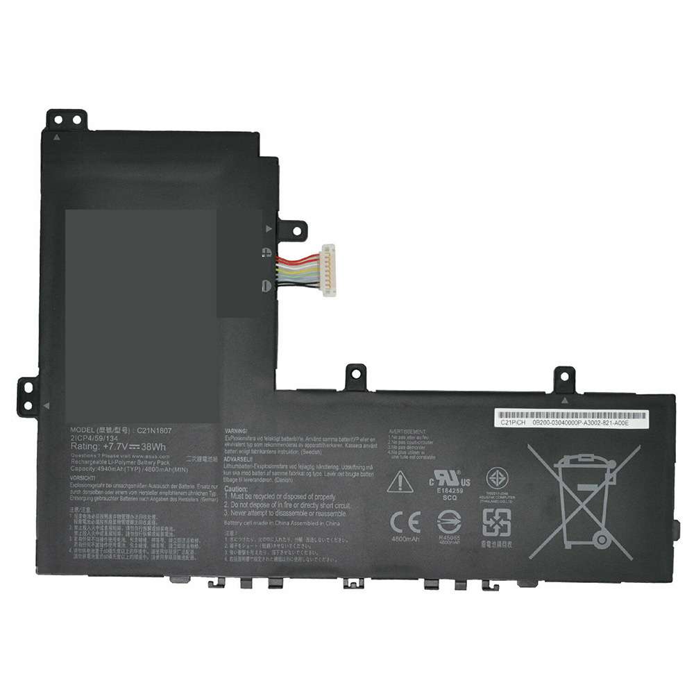 7.7V 4800mAh/38WH C21N1807 Laptop Battery for Asus C223NA C223NA-DH02 0B200-03040000 2ICP4/59/134
