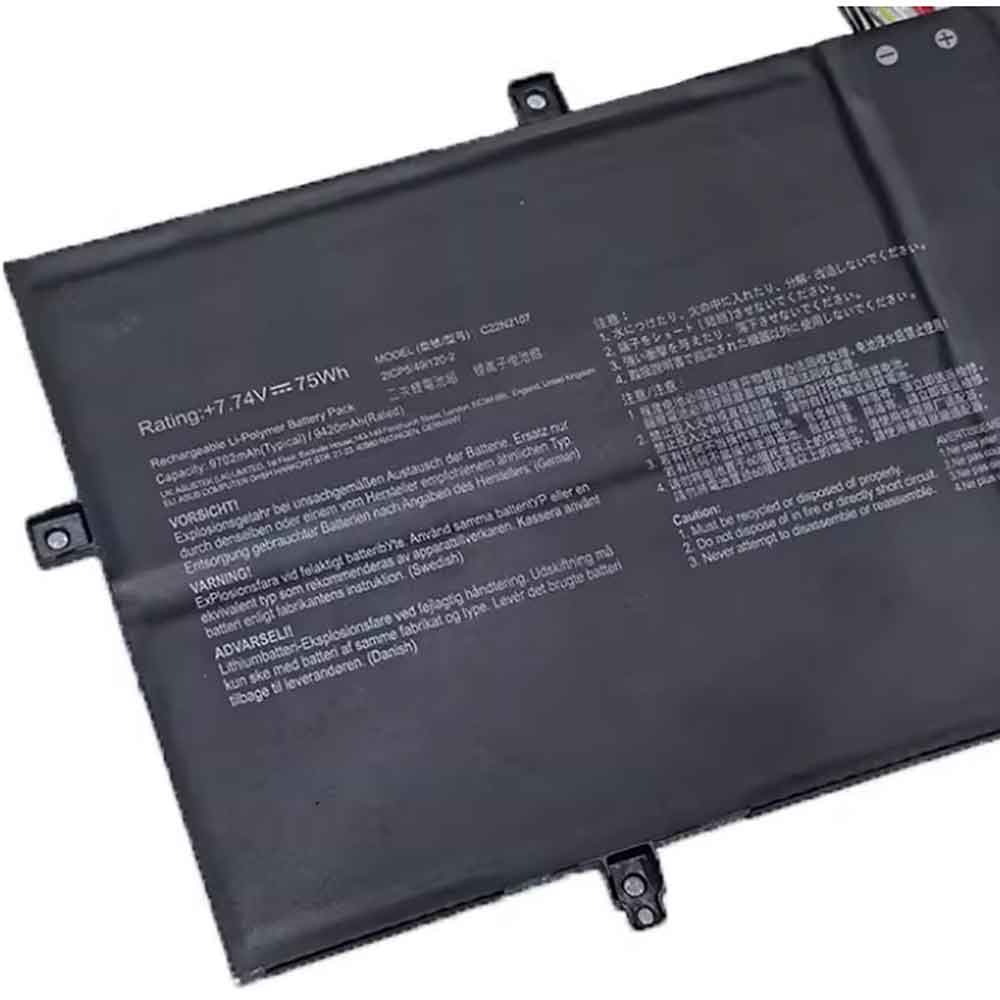 7.74V 9702mAh C22N2107 Laptop Battery for Asus Zenbook Q409ZA-EVO.I5256BL Q409ZA-Km161W