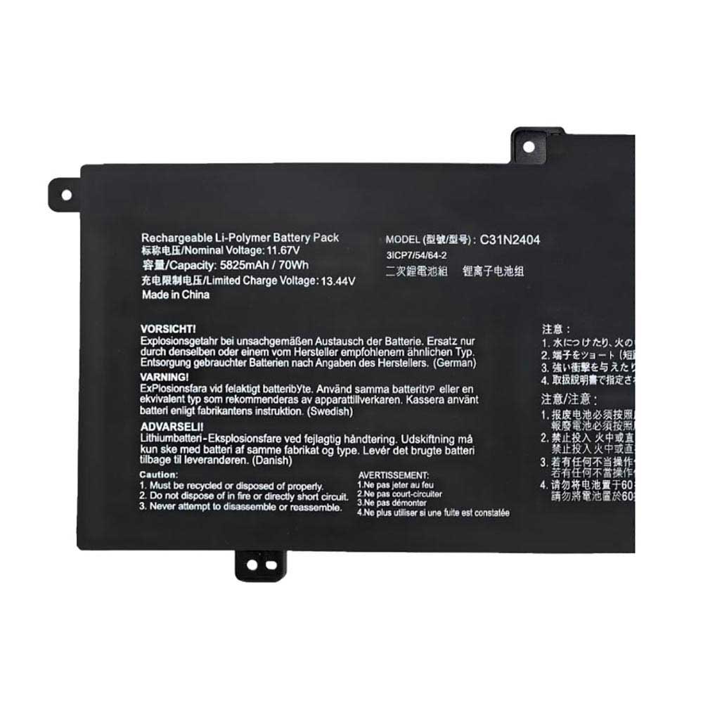 11.67V 5825mAh C31N2404 Laptop Battery for Asus VivoBook S16 S3607QA