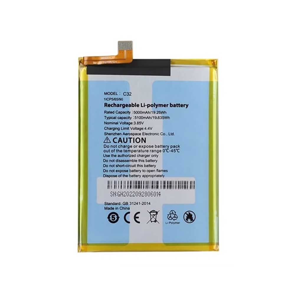 3.85V 5000mAh C32 Smartphone Battery for Cubot P60