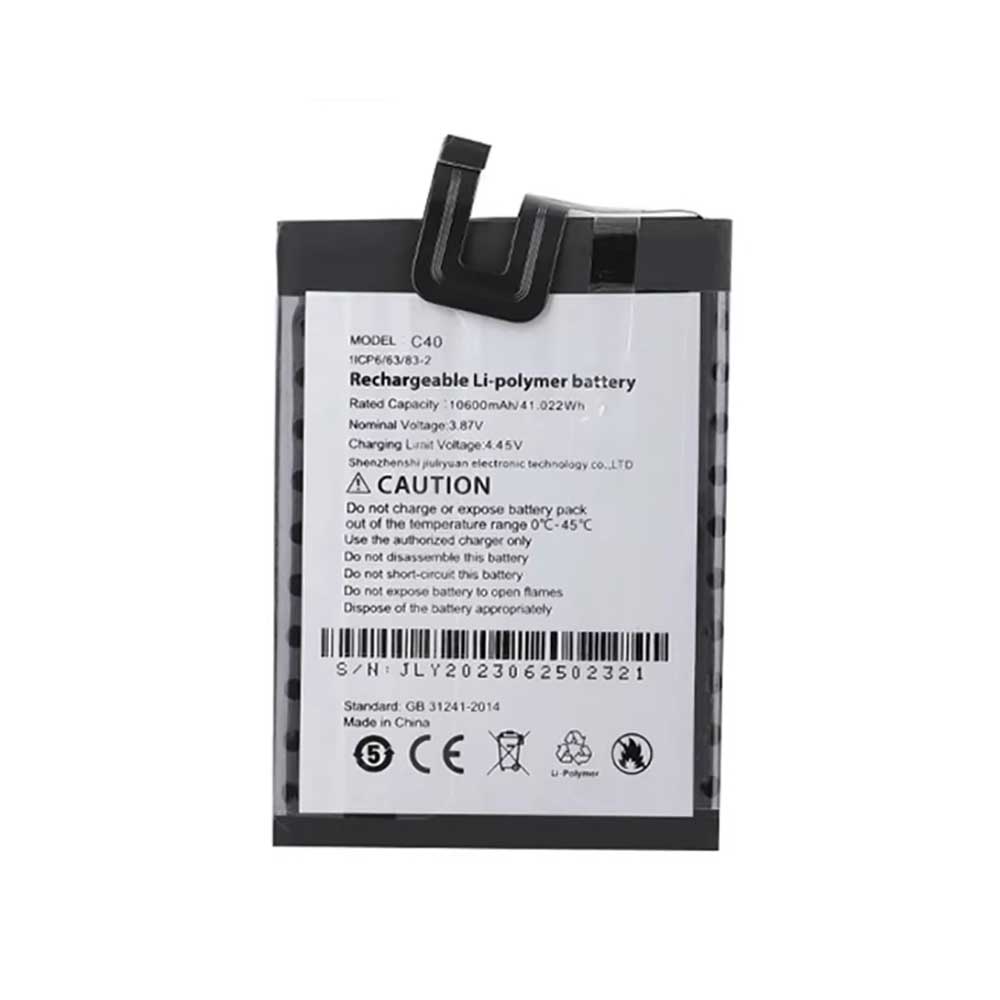 3.87V 10600mAh C40 Smartphone Battery for Cubot KingKong 9 Power