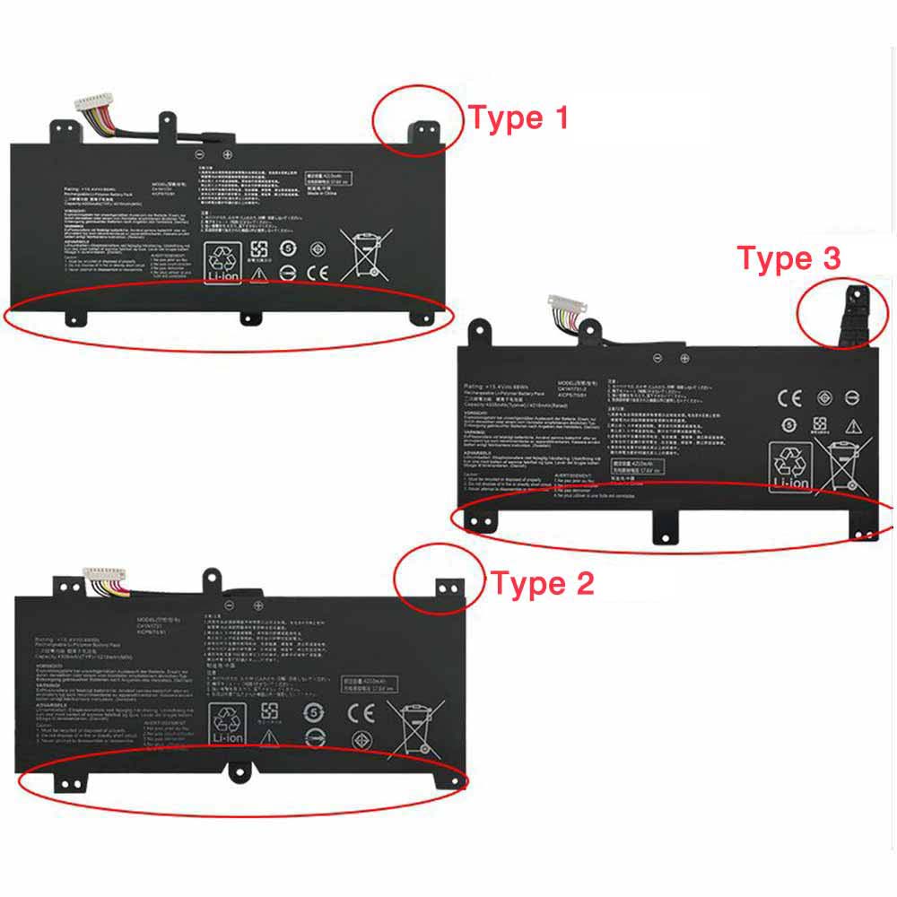 Asus ROG Strix G17 G712LU G731G SCAR 17 G732LW battery