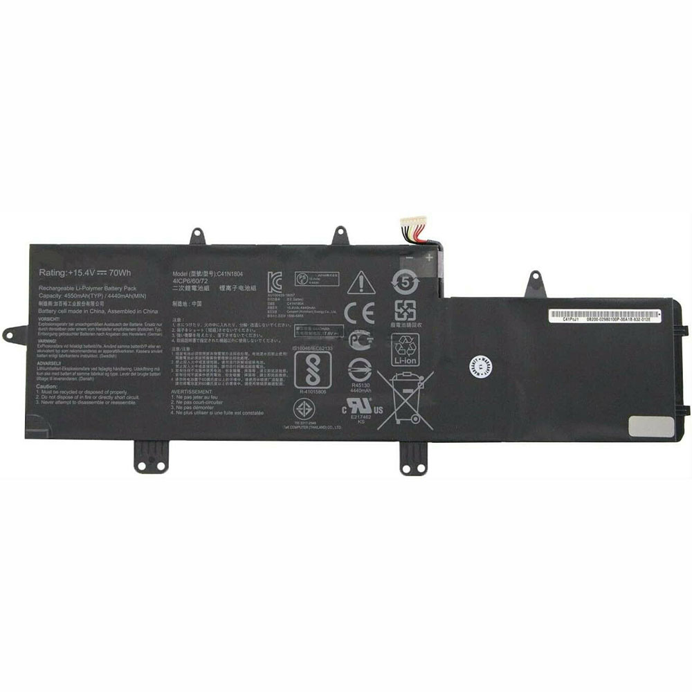 15.4V 70Wh/4550mAh Asus ZenBook Pro 14 UX450 UX450FD UX480 UX480FD Replacement Battery