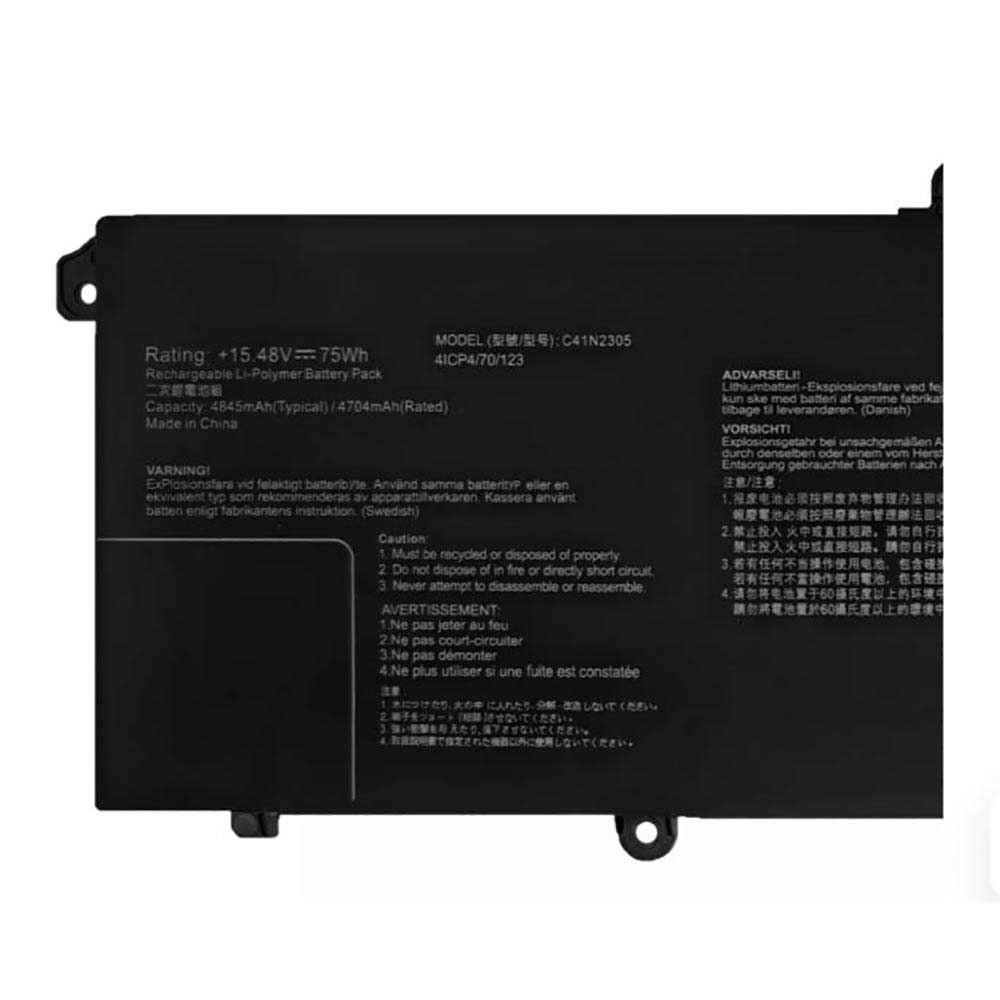 15.48V 4845mAh C41N2305 Laptop Battery for Asus Vivobook Pro 15 OLED 0B200-04490000 S5606
