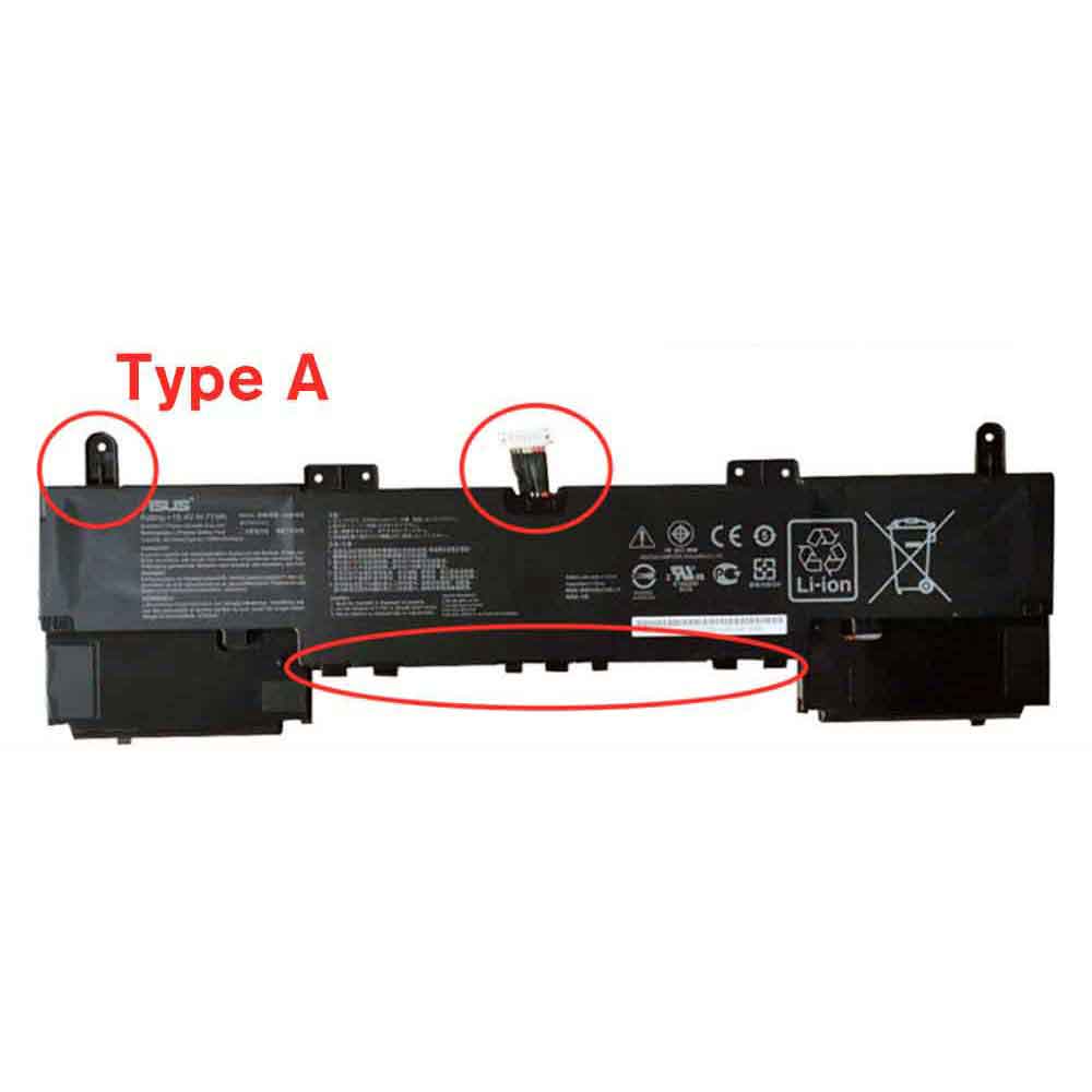 15.4V 4614MAH C42N1839 Laptop Battery for Asus ZenBook 15 UX534FA UX534FT UX563FD Q536FD(Type A)