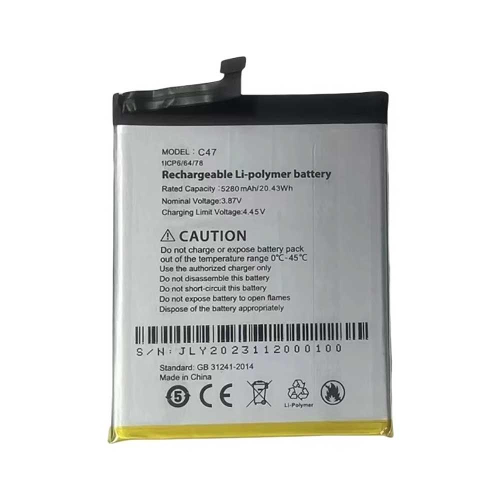 3.87V 5280mAh C47 Smartphone Battery for Cubot C47
