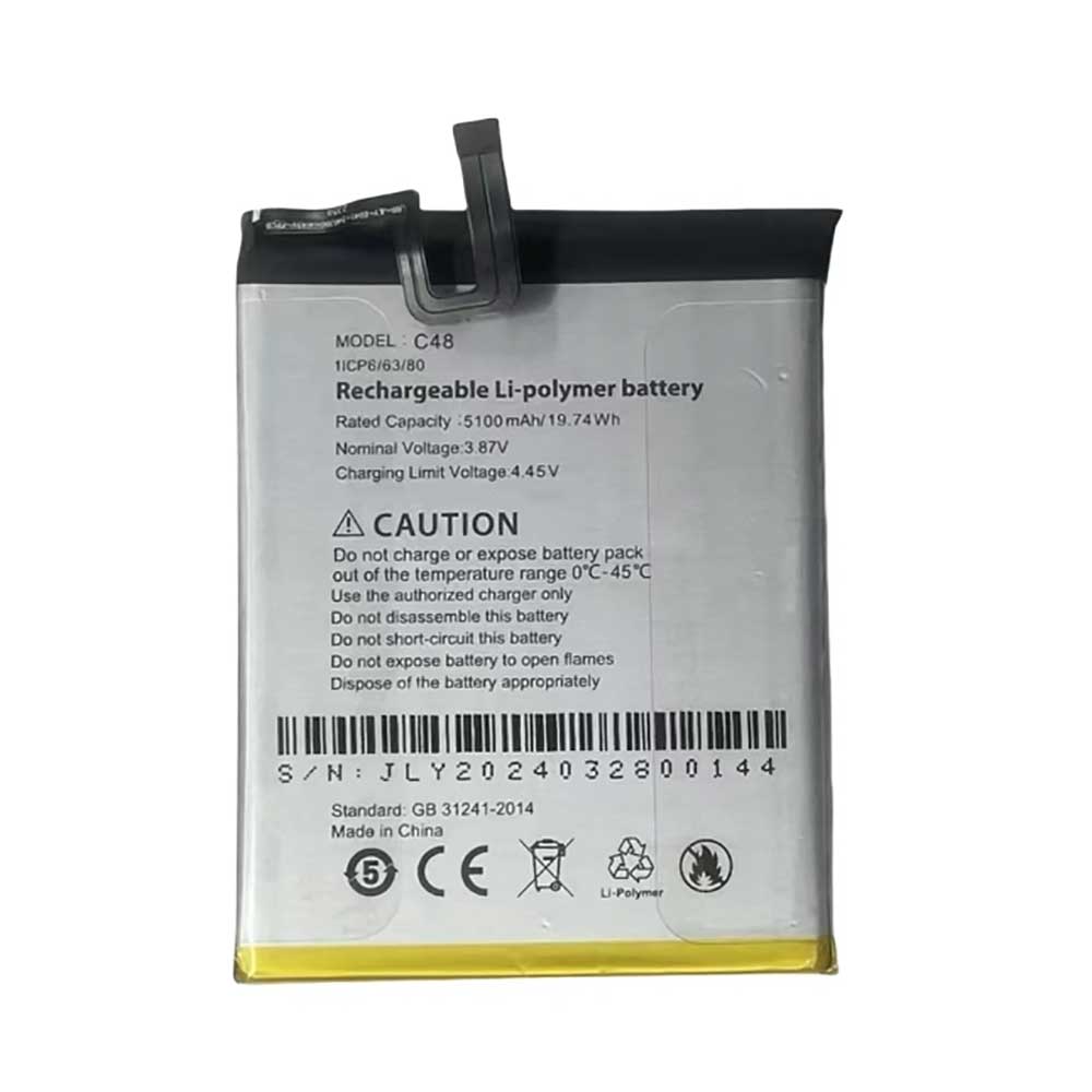 3.87V 5100mAh C48 Smartphone Battery for Cubot A10