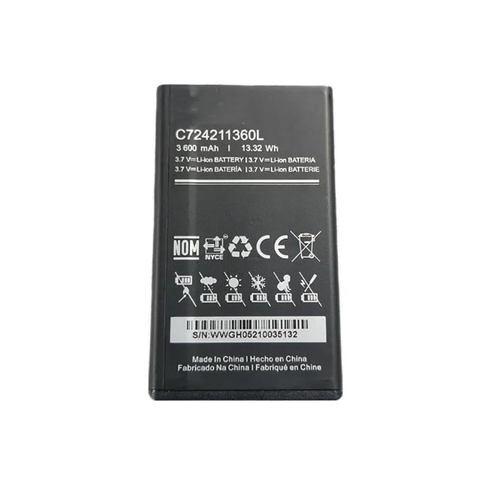 3.7V 3600mAh C724211360L Smartphone Battery for BLU Tank Mega T570