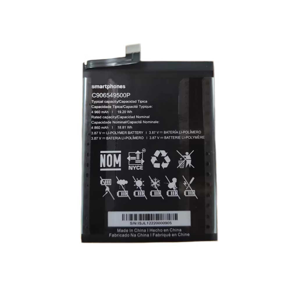 3.87V 4960mAh/19.2Wh C906549500P Smartphone Battery for BLU C906549500P