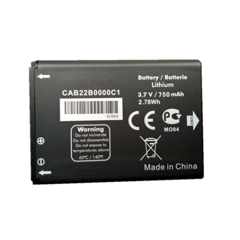 3.7V 750mAh/2.78WH CAB22B0000C1 Smartphone Battery for Alcatel CAB22D0000C1 CAB0400000C1 phone