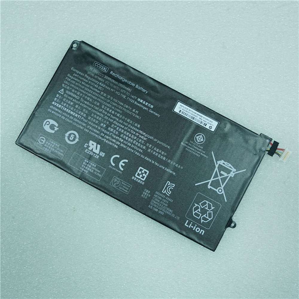 11.55V 30Wh/2600mAh CC03XL Laptop Battery for HP HSTNN-DB7V 910140-2C1 Series