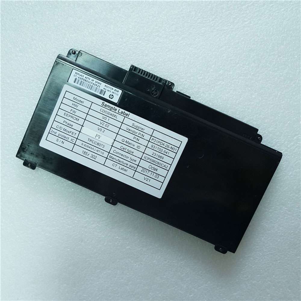 11.4V 48Wh/4212mAh CD03XL Laptop Battery for HP HSTNN-IB813 931719-850 931702-171 Series