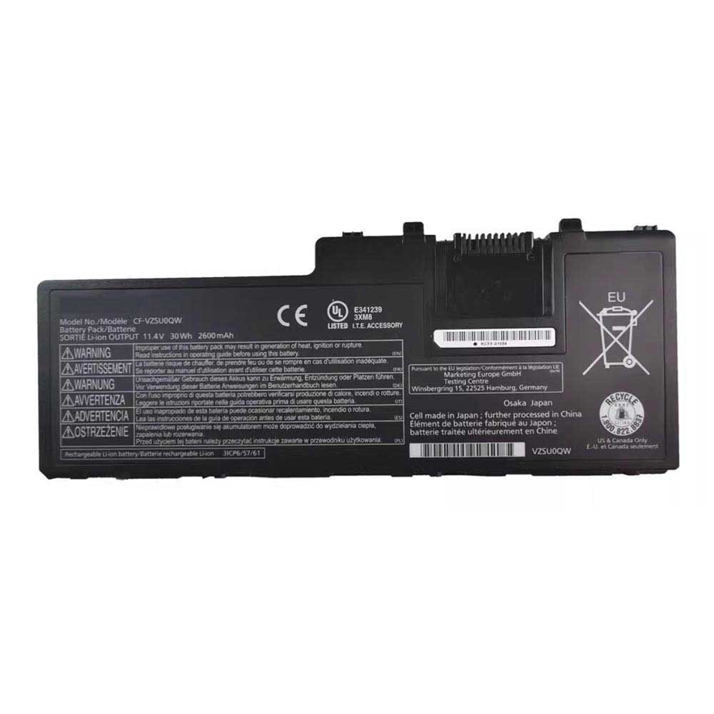 11.4V 2600mAh CF-VZSU0QW Laptop Battery for Panasonic Toughpad FZ-A2 CF-20