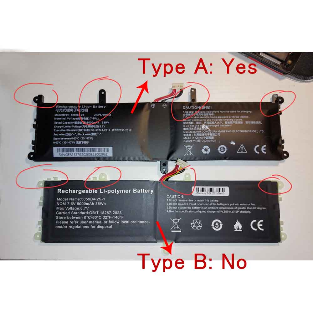Chuwi FreeBook 5059B4-2S battery
