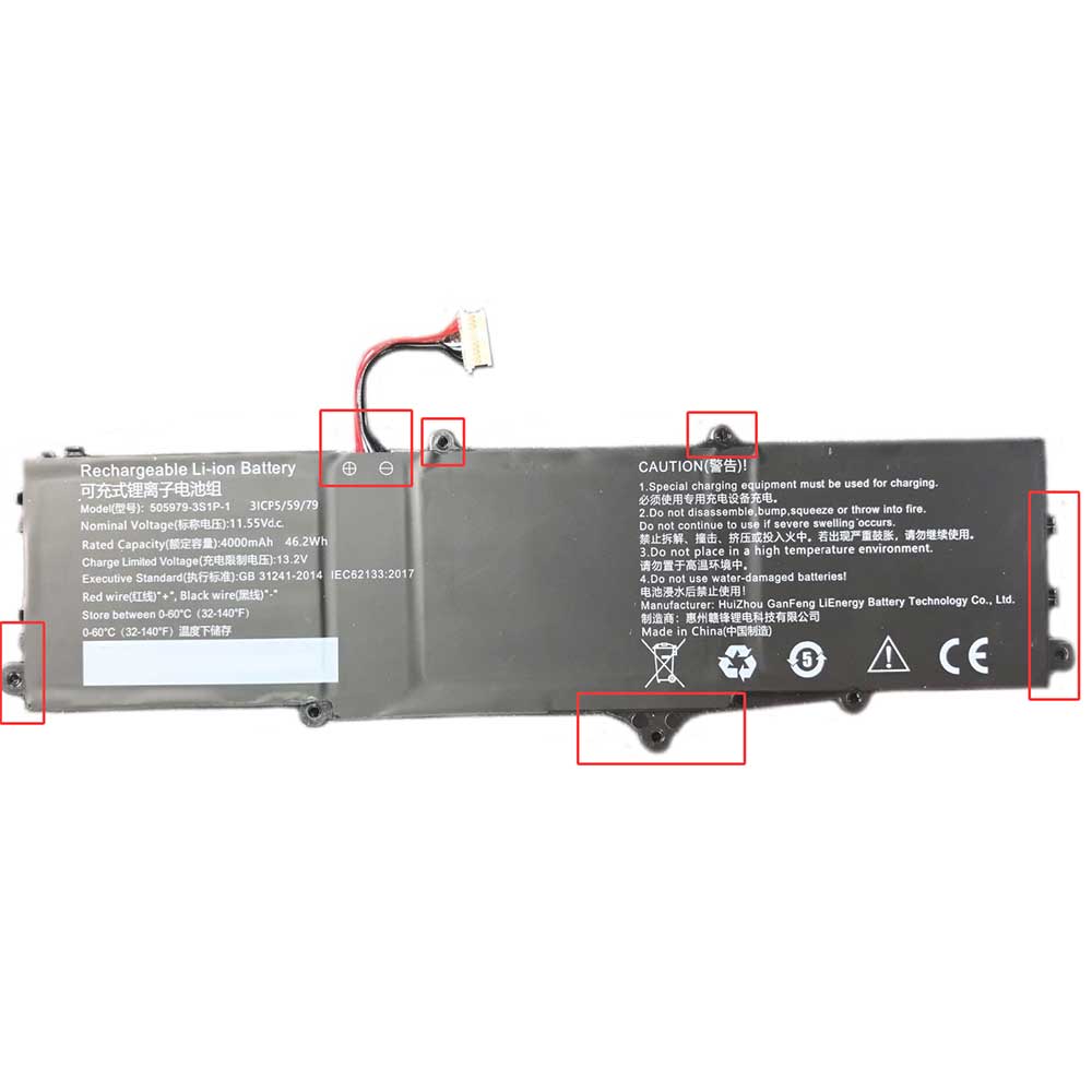 11.55V 4000mAh 505979-3S1P-1 Laptop Battery for Chuwi CoreBook X Pro 14 13.3