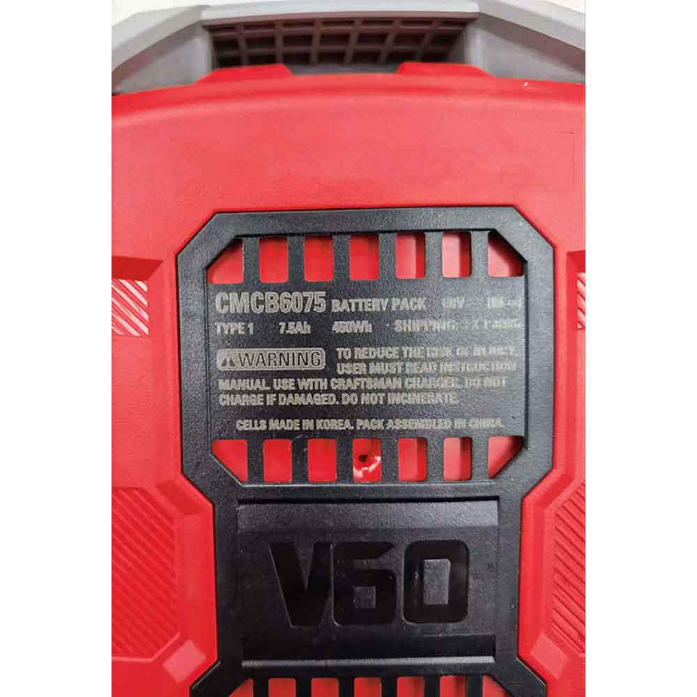 Craftsman V60 60LB2021-S Lawn Mower battery